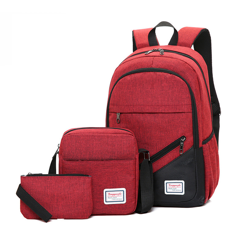 Gray BSCI Computer Backpack Sets Student 3pc Backpack Set Business