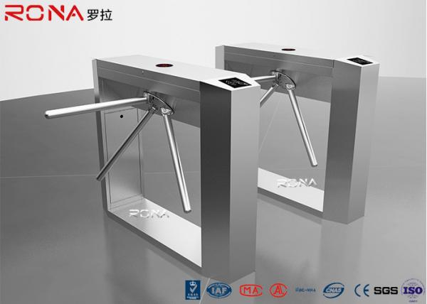 Buy Half Height Tripod Turnstile Gate Indoor / Outdoor Automatic RFID LED Ditector at wholesale prices