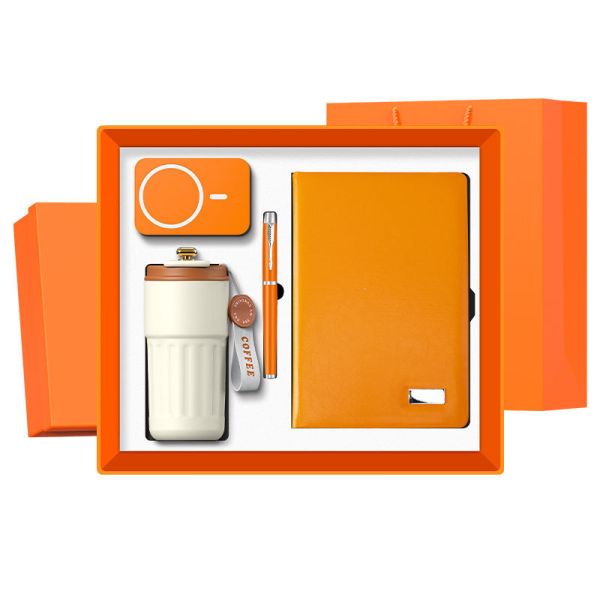 Wholesale Customized A5 Journal Set Luxury Business Gift Items-PU Leather Notebook Pen Corporate Note Book Gift Set