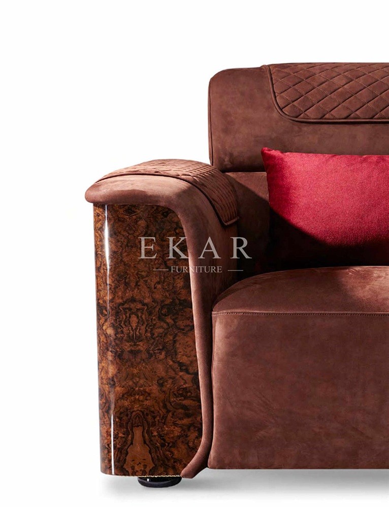 Luxury Modern Design 7 Seater Nubuck Leather Sofa Set W006SF1A