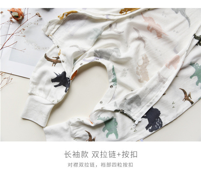 Unisex Muslin Baby Pajamas Sacks Sleeping Bags Breathable Customized Color