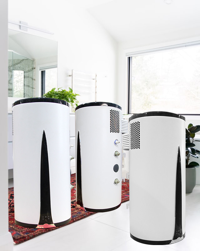 Eco Friendly Wall Mounted Heat Pump 3.5COP Air Source Water Heaters 100L