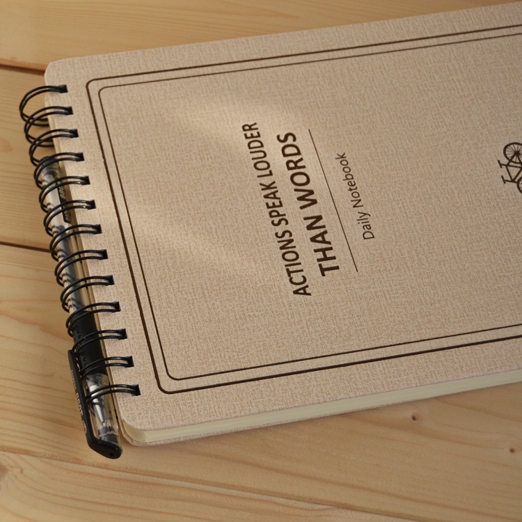 Customized Academic A5 PU Leather Diary Notebook with Elastic Band and 80 Inner Pages