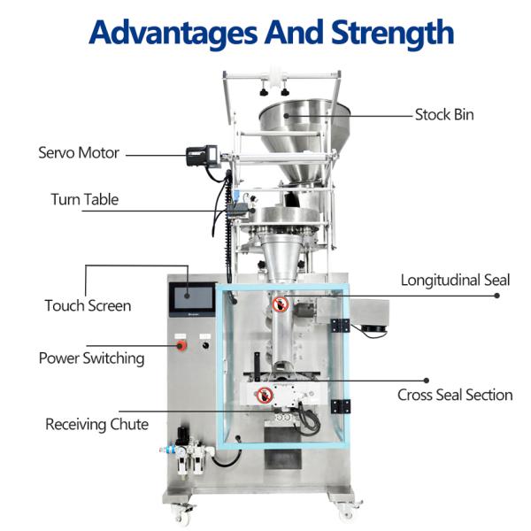 Multi Function Granule Packing Machine 1-100g For Coffee Spice Sugar Stick Sachet