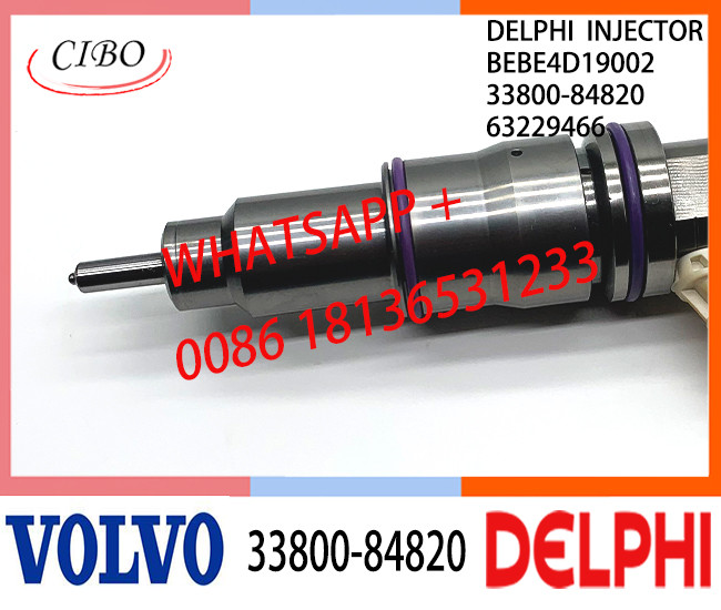33800-84820 BEBE4D19002 Fuel engine Diesel Injector 33800-84820 BEBE4D19002 63229466 E3.18 for HYUNDAI 12L LOW POWER