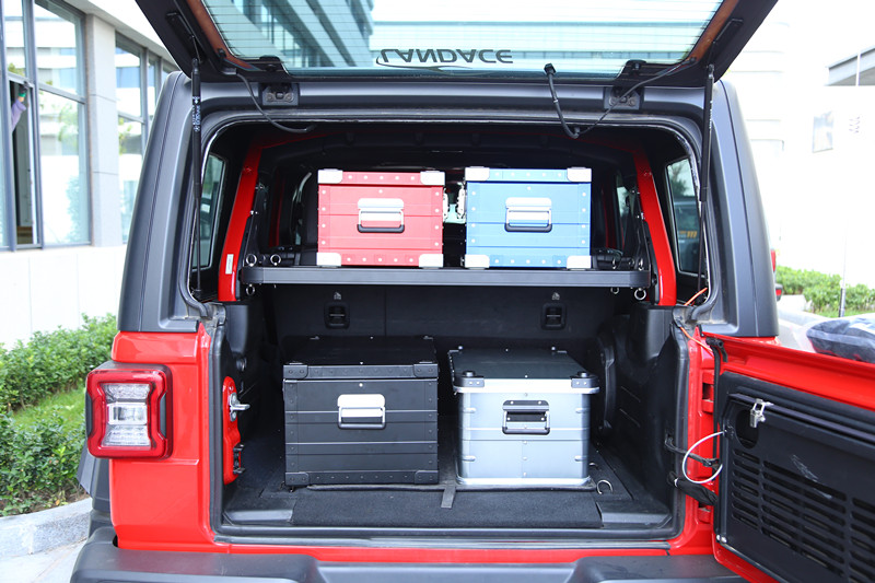 Fit for Jeep Wrangler Cargo Storage Rack Shelf Inside Tailgate Metal Table for JK JL