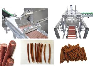 Quality Dog Pet Chews Auto Meat Strips Dog Treats Pet Food Production Line / Pet Chews Extruder for sale