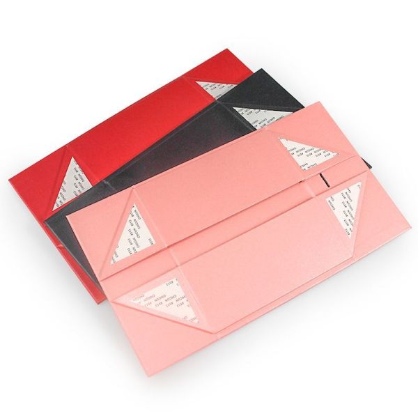 Matt Laminated Rigid Foldable Cardboard Magnetic Box For Wedding Grown Hot Stamping