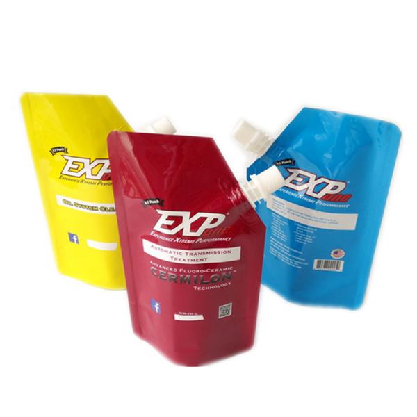 Buy Colorful Liquid Pouch With Spout Reusable Water Spout Pouch Packaging at wholesale prices