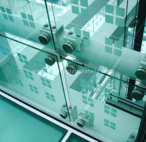 Quality Low Iron Custom Tempered Glass Panels , Laminated Glass Film Safety for sale