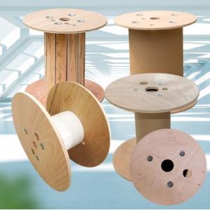 Quality Wooden Plywood Cable Drum Spiral Design Empty Cable Drum for sale