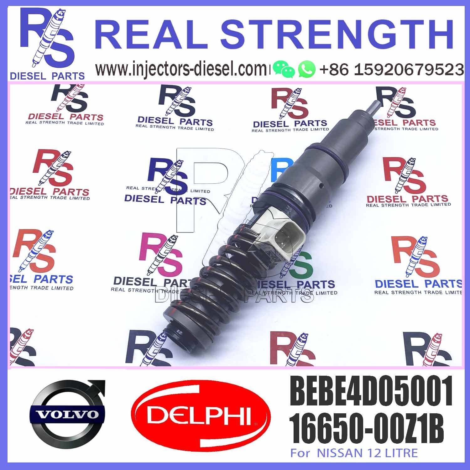 Direct Sale Diesel Fuel Injector 16650-00Z1B BEBE4D05001 For NISSAN 12 LITRE