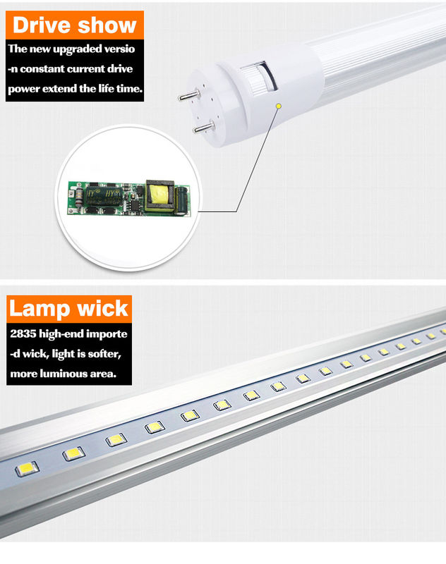 18W 1800lm LED Weatherproof Batten , Aluminum Cover Warm White LED Batten 600mm