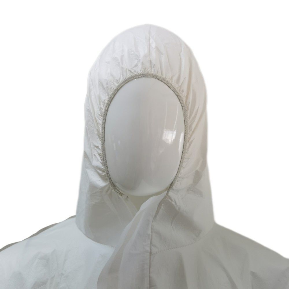 CE Type 5/6 Cat3 Durable White Wholesale Hooded Coverall