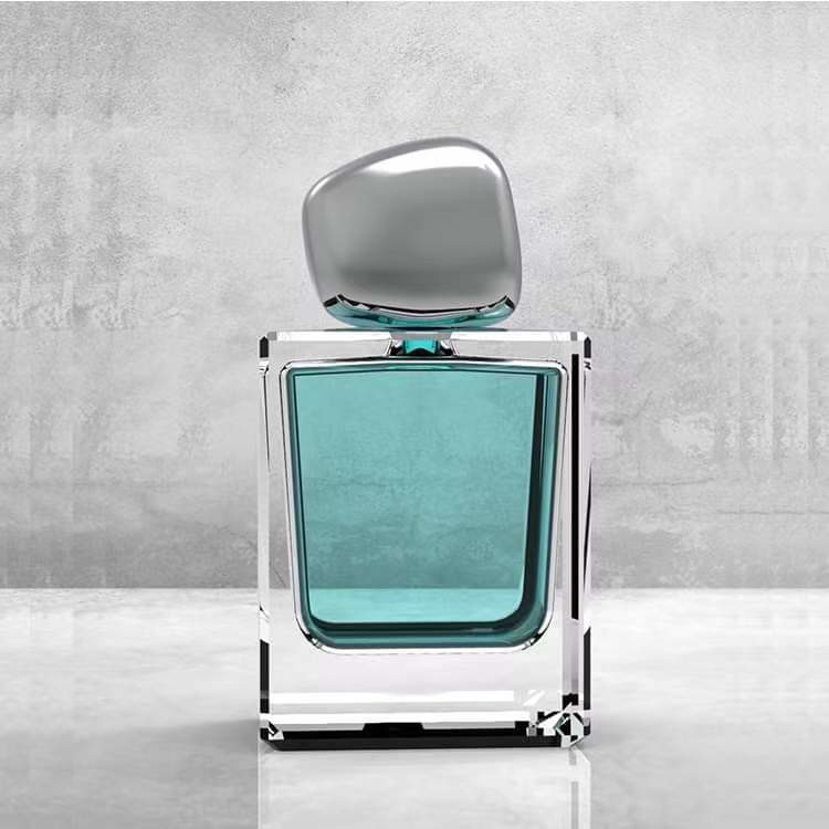 Stone Shape Metal Perfume Bottle Zamac Caps Custom Logo Luxury Creative