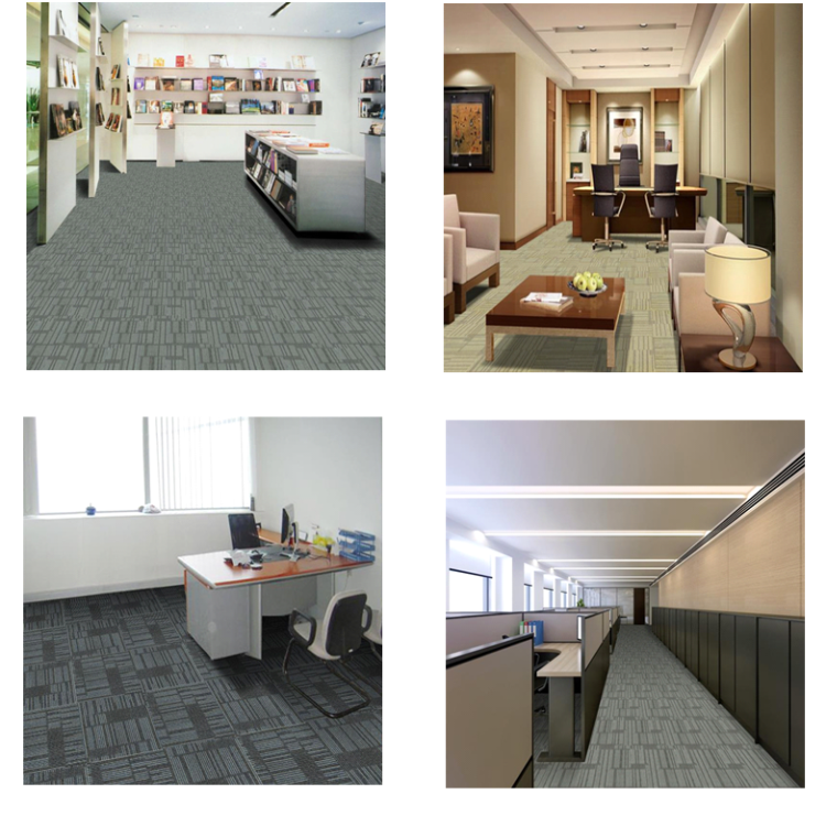 High quality textiles carpet tile with multi level loop pile