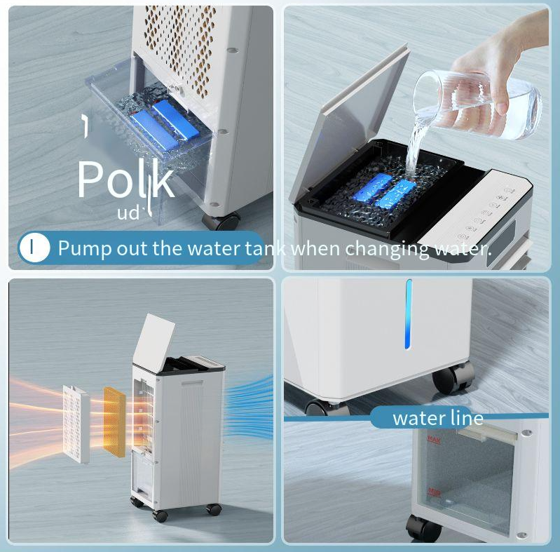 Portable 3 in 1 Electric Cooling Fan Air Smart Air purifier fan with Water Air Cooler