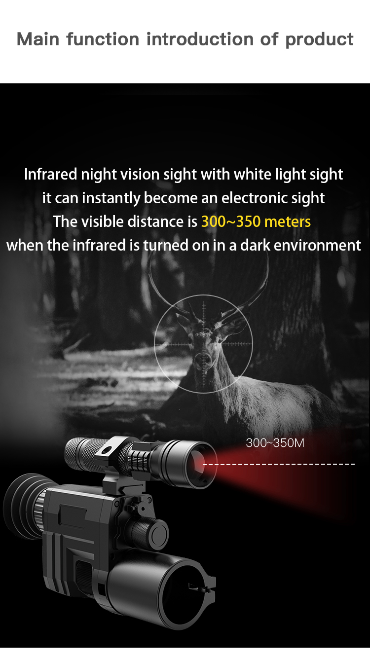 Night Vision Infrared Camera Hunter Pvs14 31 Zoom Monocular Light Night Pvs31 Scope