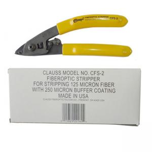 China Small Size 2 Holes Fiber Optic Cable Tools Stripping Tool 165mm Length Yellow Handle on sale