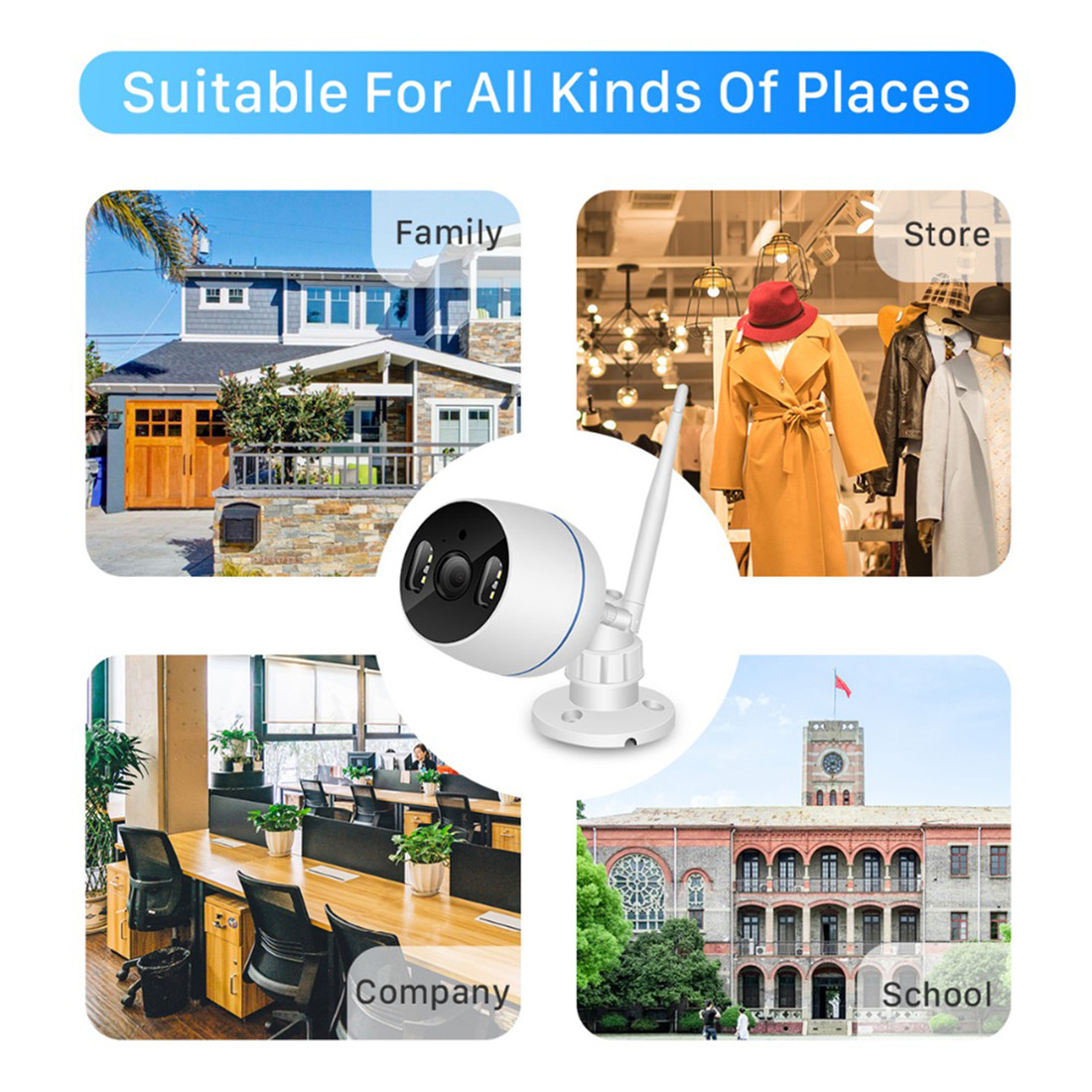Outdoor Bullet Camera Dual Light(TV-TY6124-2MP)