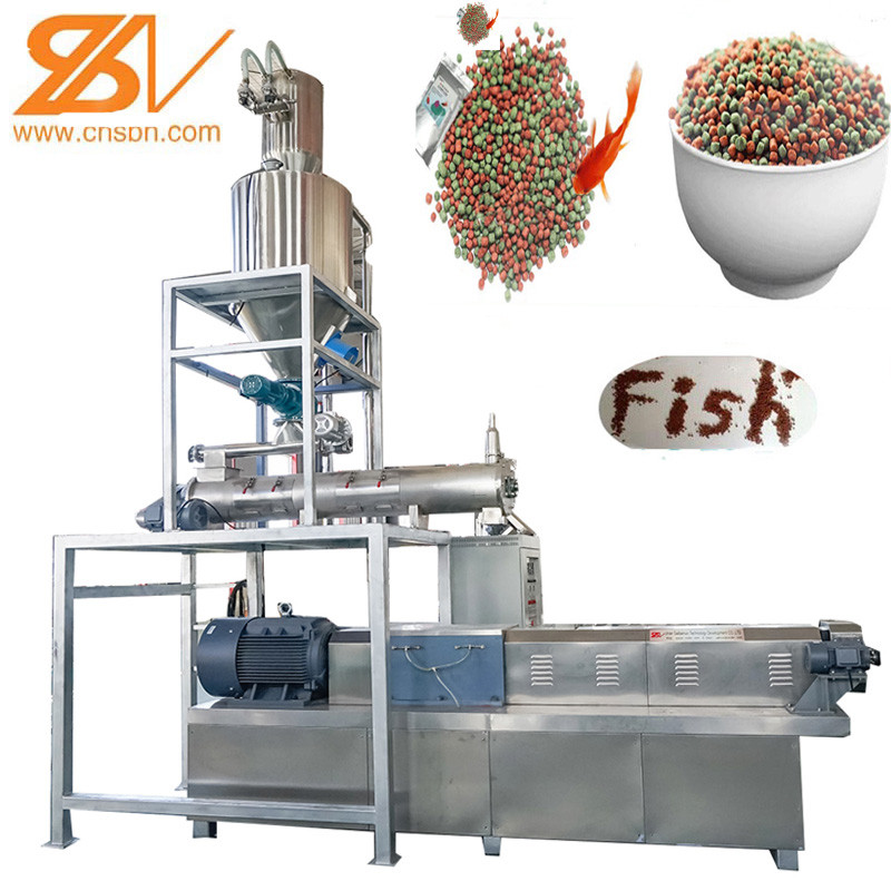 Automotaic ABB Inverter Shrimp Fish Food Machine 500kgh Capacity Feed Production Line