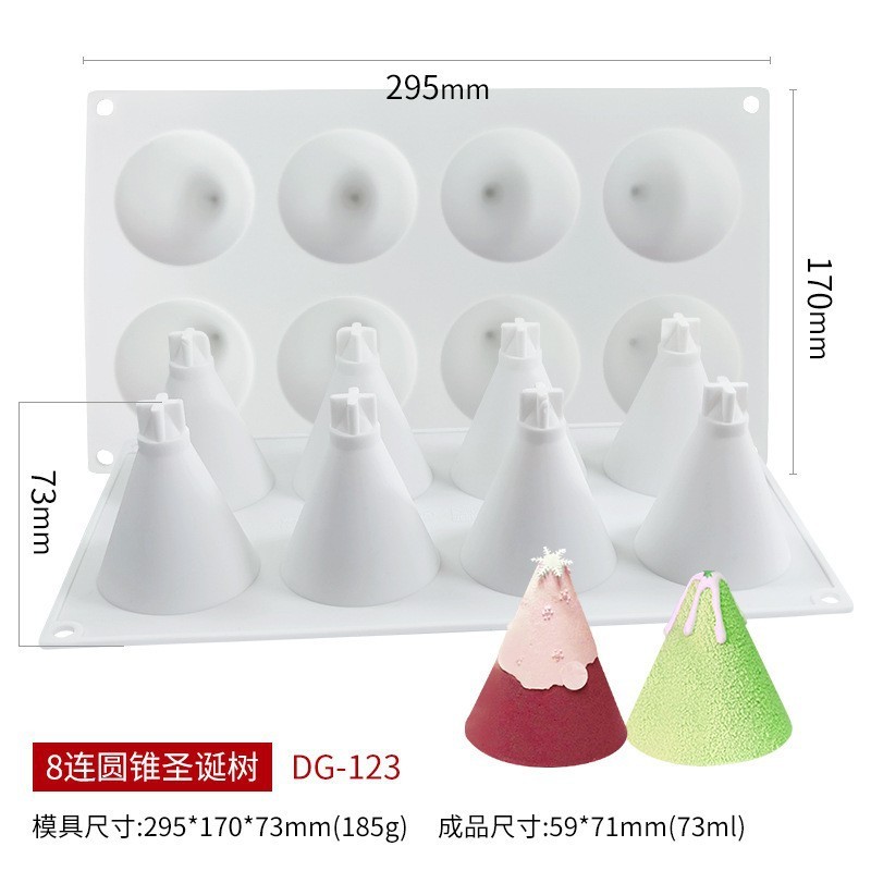 Silicone Christmas Mold for DIY Wax Candle Soap Art Craft Cake Chocolate Home Decor