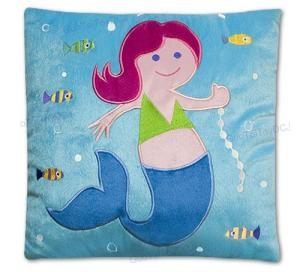 China Personalized Baby Pillow Lovely Disney Princess Mermaid Plush Square Pillows on sale