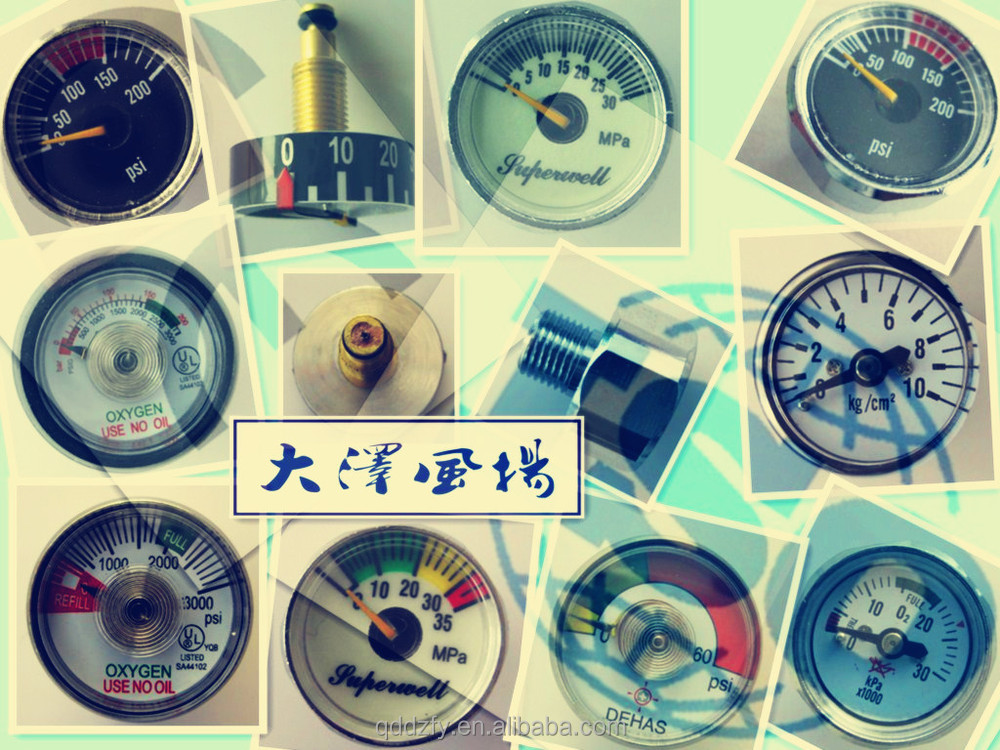 23.5mm Small Tiny Pressure Gauge Manometer OEM For Airgun