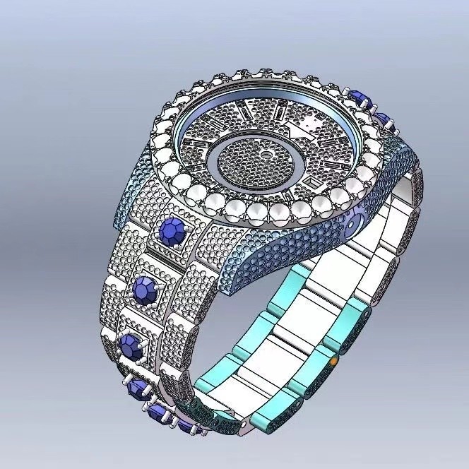 Bust Down Millionaire Moissanite Watch Rolex