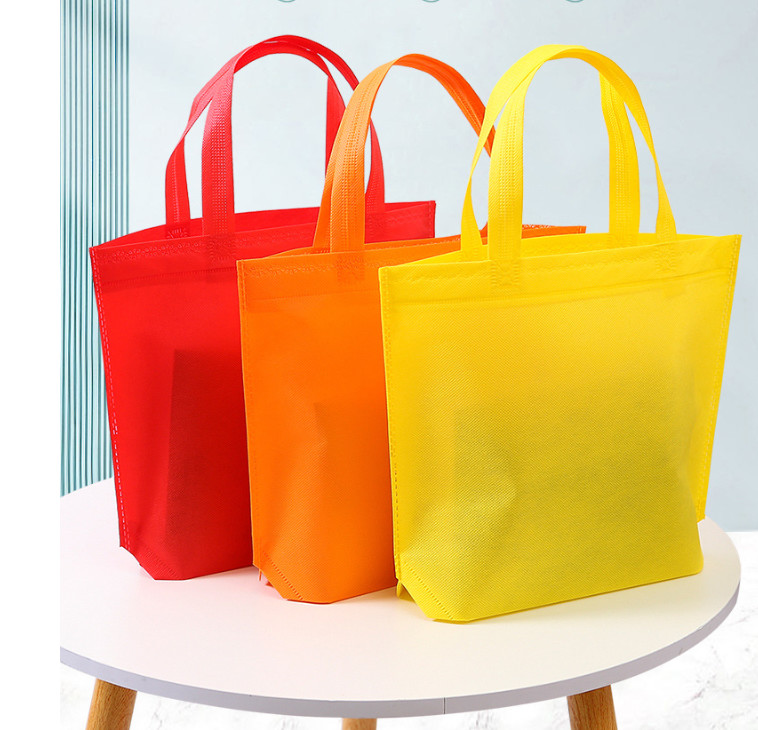 Tote Bags Multipurpose Reusable Grocery Bag Washable Non-woven Fabric For Creative DIY Gift Bags Advertising Bags Shopping Bags