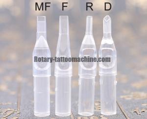 Clear Disposable Tattoo Gun Tips Pre Sterilized  Open Tips Safe Material