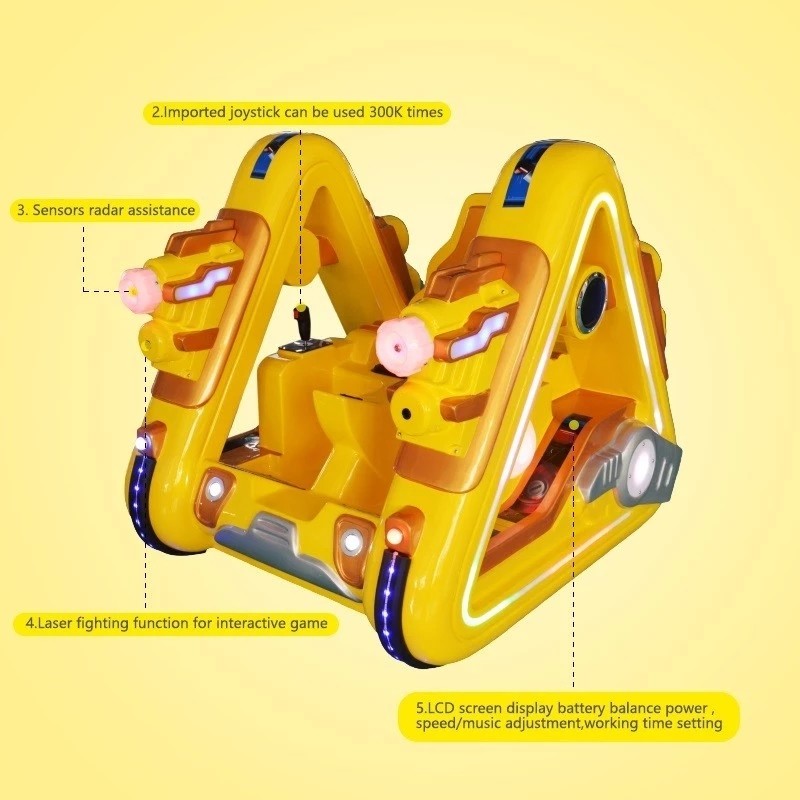 Amazing And Attractive Triangle Riding Robot For Children Manual Operation