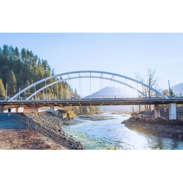 AISI Q355 Steel Arch Girder Bridge Continuous Plate Weather Resistant