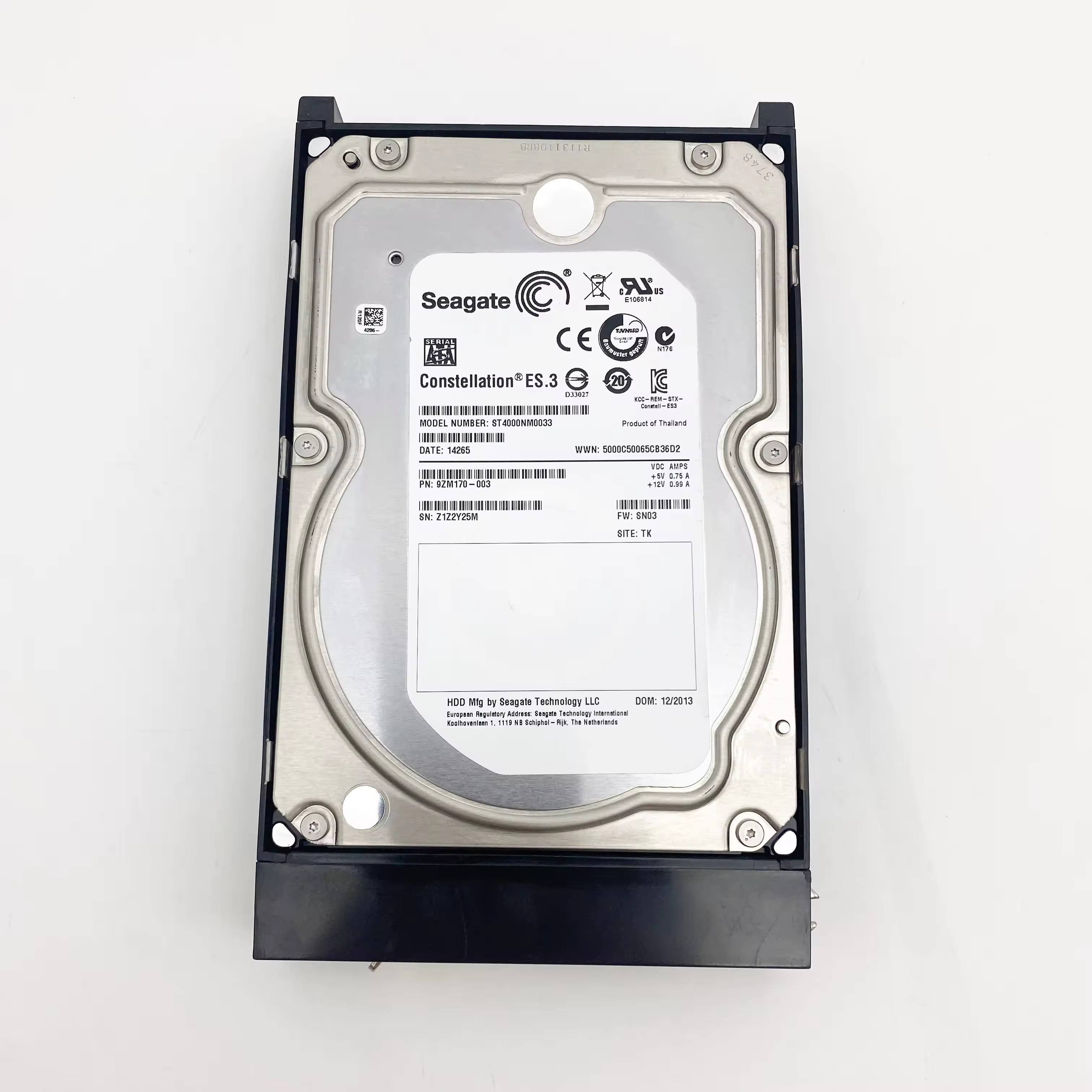 Customized ST4000NM0033 THGNN 0THGNN 4TB ES.3 7200 3.5" SATA Constellation Original Server Hard Drive Internal