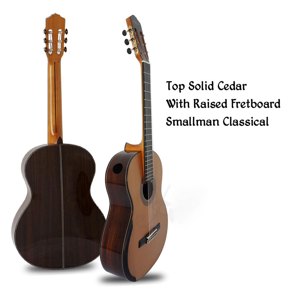 China Grand High Grade Classic Smallman Guitar Master Arch Back Lattice Sound Bracing Classical Guitar