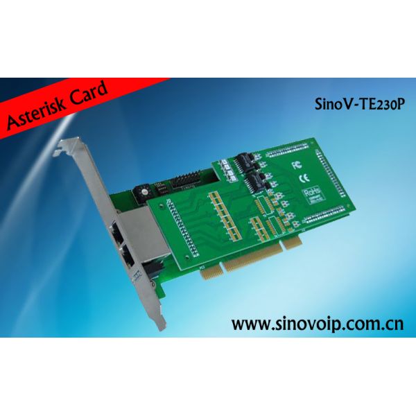 Buy SinoV-TE230P 2 E1/T1 asterisk card 2U calss at wholesale prices
