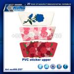 Men PVC material sticker upper for slipper making