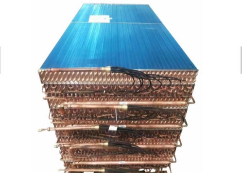 CE 1/4HP Air Fan Louvered Fin Heat Exchanger Hydrophilic 8 Rows
