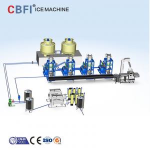 China R507 Refrigerant Automatic Ice Tube Making Machine With RO Water Treatment on sale