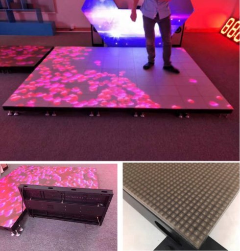 Customized Sizes LED Dance Floor IP65 Lightweight For Commercial Events