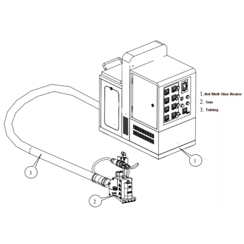 Desktop Automatic Hot Melt Glue Dispensing Machine for Electronic Industry