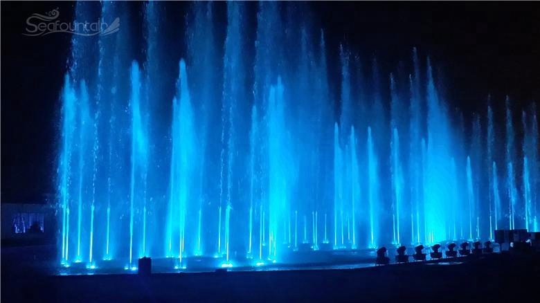 design sketch musical water fountain