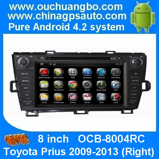 Ouchuangbo Car Multimedia Kit for Toyota Prius 2009-2013 (Right) Android 4.2 DVD 3G Wifi USB iPod OCB-8004RC