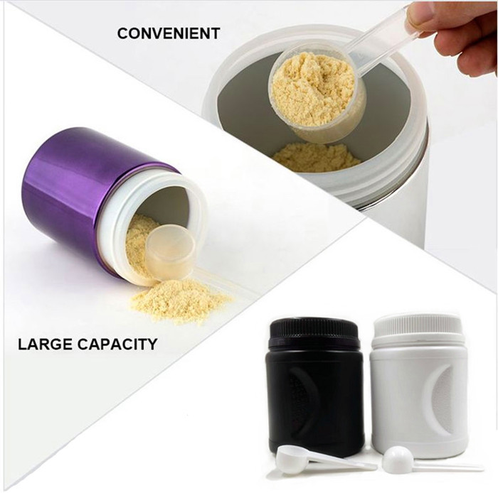 3000ml PET Plastic Empty Protein Powder Jar Round Large capacity