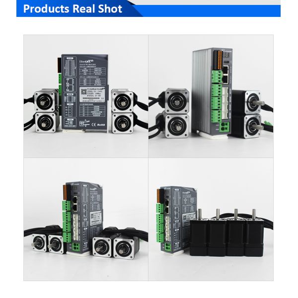 Lichuan 4-Axis DC Closed Loop Stepper Motor Drivers Controller Kit 0.48N.m 2Phase Nema17 DC24V~50V 1.2A 1000PPR