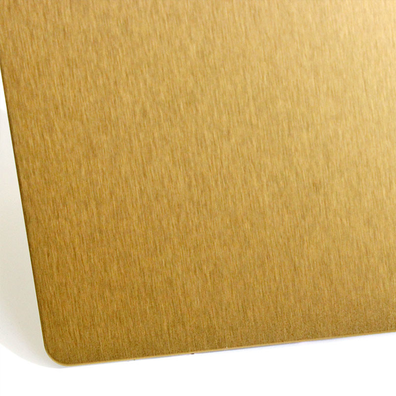 304 Gold Brushed Stainless Steel Sheet Cold Rolled Stainless Steel Plate