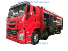 ISUZU Heavy Duty Dry Powder Foam Water Combination Fire Truck 460HP