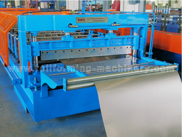 20 Steps Stainless Steel Roofing Panel Roll Forming Machine High Productivity For USA