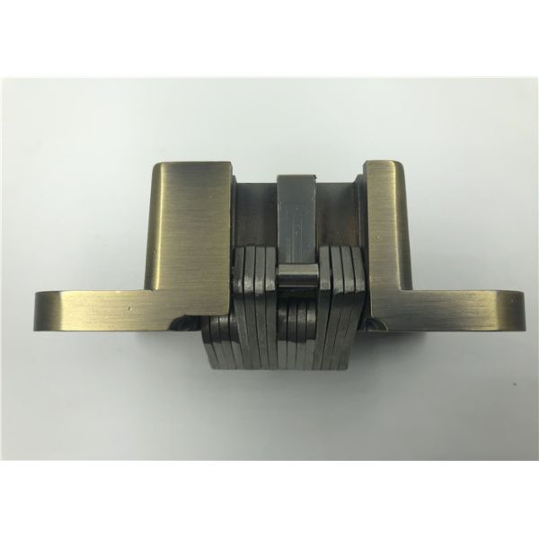 Antique Brass Finish Heavy Duty Adjustable Concealed Hinges 40Mm Thickness