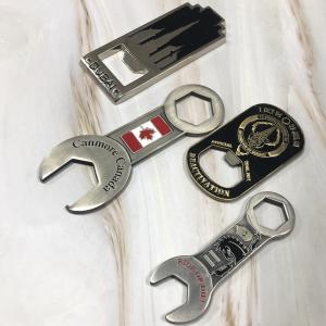 Quality Beer Metal Wine Opener Custom Shaped Stainless Steel Aluminum Flat Business Logo for sale